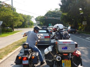 David showing us our way back to the main road