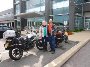 About to drop Streak and Storm off at Air Canada Cargo - our North American leg complete