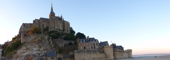 The Mont-Saint-Michel at dusk