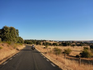 Leaving Salvatierra de Tormes, Spain