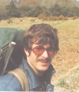 Anthony on our first camping holiday in 1977, Ireland