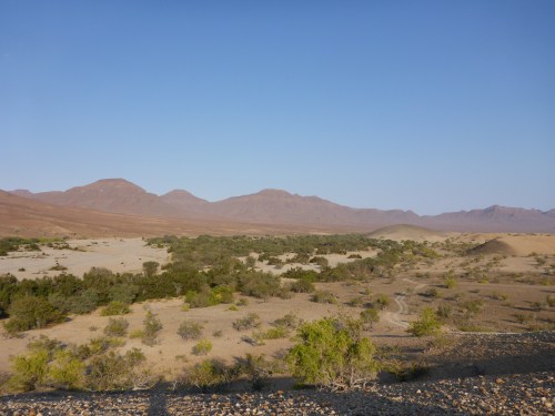 Bye bye beautiful Hoarusib river valley near Mount Himba Sphinx 