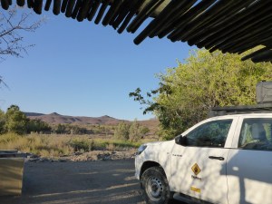 Our campsite at Palmwag lodge