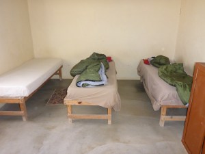 One of our bedrooms at St Nowhere Spa and Campsite