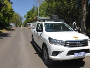 Our Toyota Hilux loaded and read to depart.