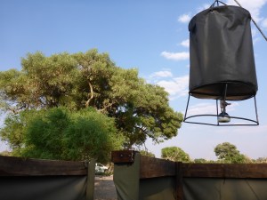 Our shower at Dijara, Botswana