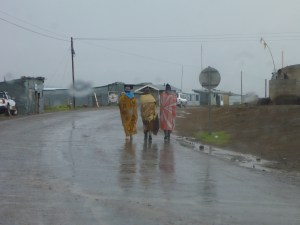 Cold and wet in Lesotho today