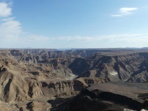Looking south down the Fish river canyon.