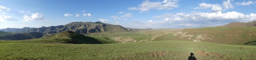 Panoramic view of the Golden gate highlands 